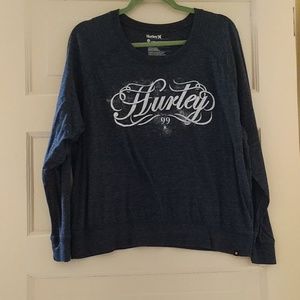 Hurley Lightweight Top Dark Blue Sz XL